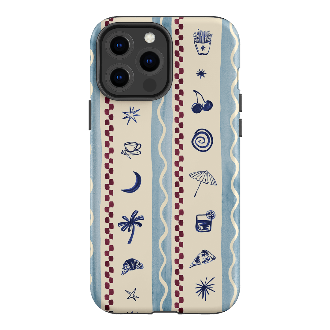 Summer Snacks Blue Printed Phone Cases iPhone 13 Pro Max / Armoured by Charlie Taylor - The Dairy