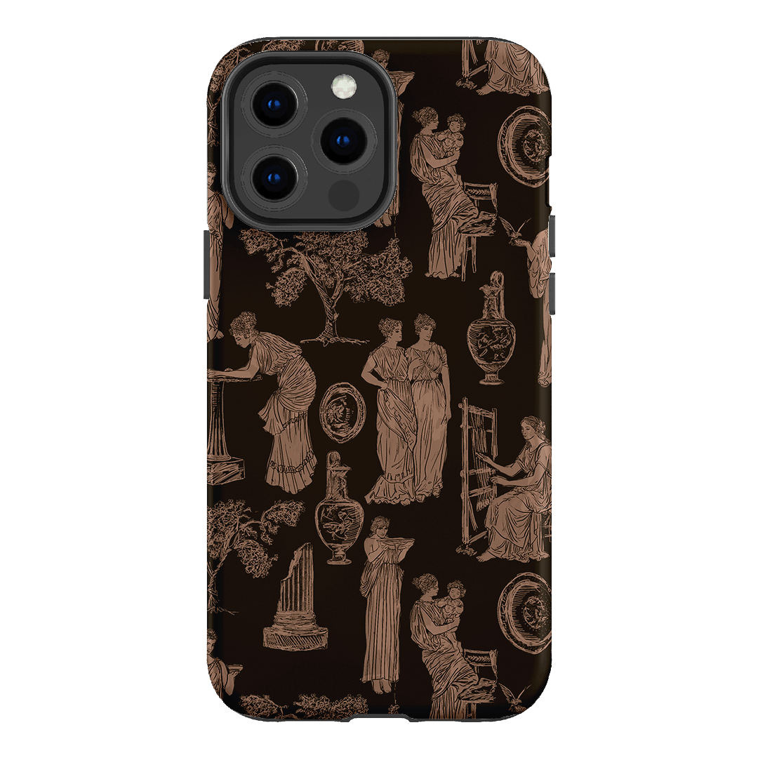 Symposium Burnt Umber Printed Phone Cases iPhone 13 Pro Max / Armoured by Veronica Tucker - The Dairy