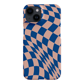 Pastel Floral Uneven Checkered Pattern iPhone 14 Snap Case - Dubsnatch