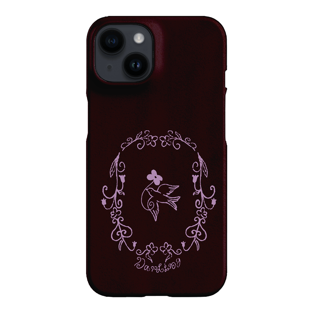 Darling Burgundy Printed Phone Cases by The Dairy - The Dairy