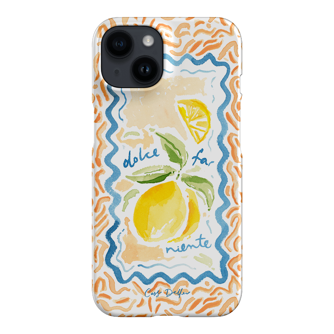 Dolce Far Niente Printed Phone Cases iPhone 14 / Snap by Cass Deller - The Dairy