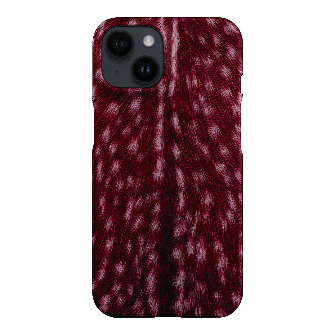 Fawn Burgundy Printed Phone Cases iPhone 14 / Snap by The Dairy - The Dairy