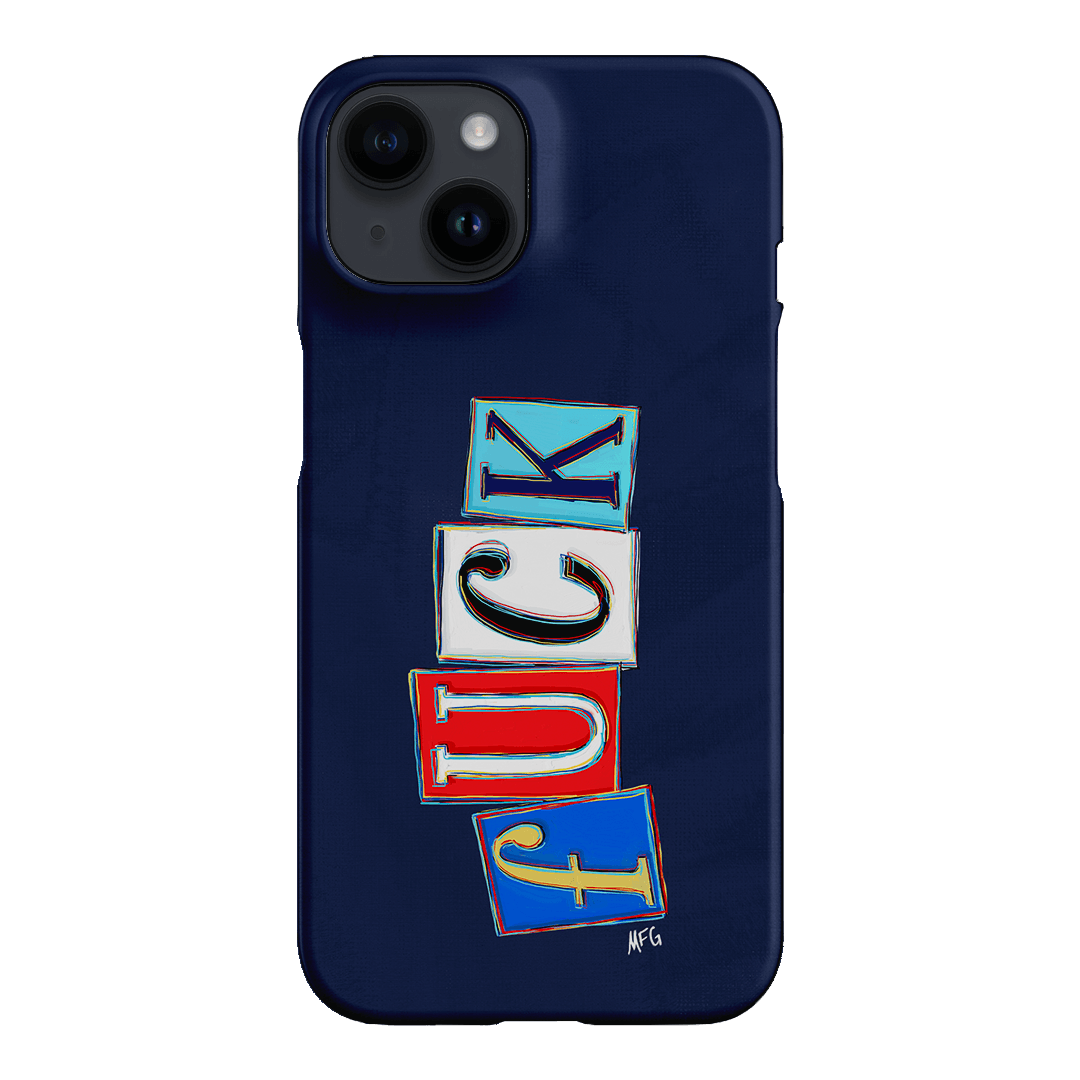 Lil Fcks Blue Printed Phone Cases iPhone 14 / Snap by Margarbs Art - The Dairy