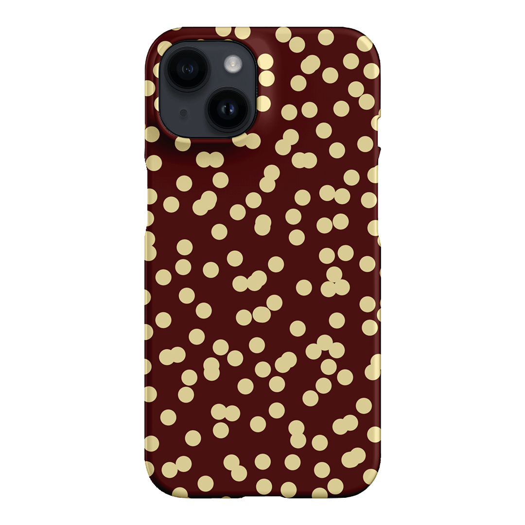 Mini Confetti Burgundy Butter Printed Phone Cases iPhone 14 / Snap by Veronica Tucker - The Dairy