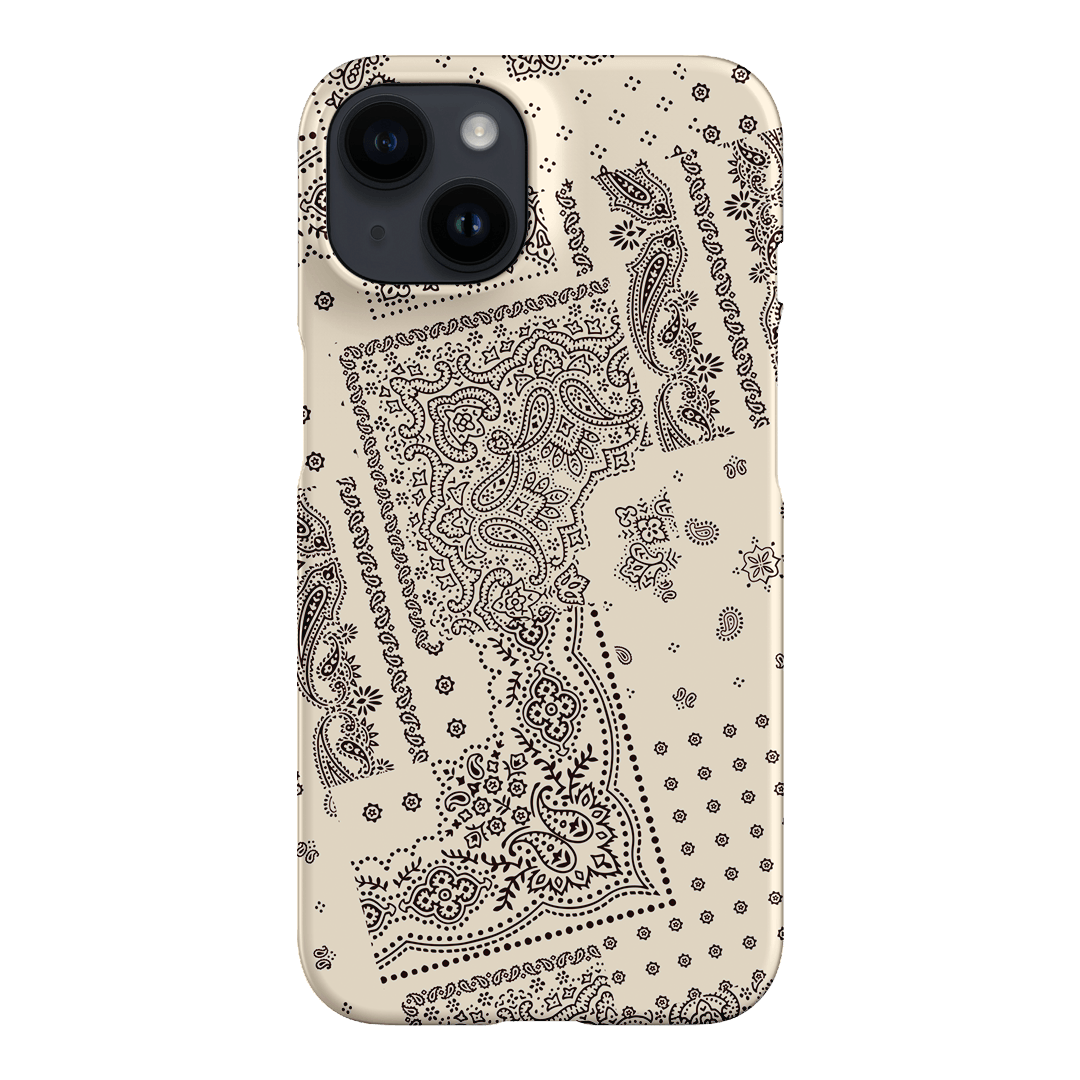 Paisley Ecru Printed Phone Cases iPhone 14 / Snap by The Dairy - The Dairy
