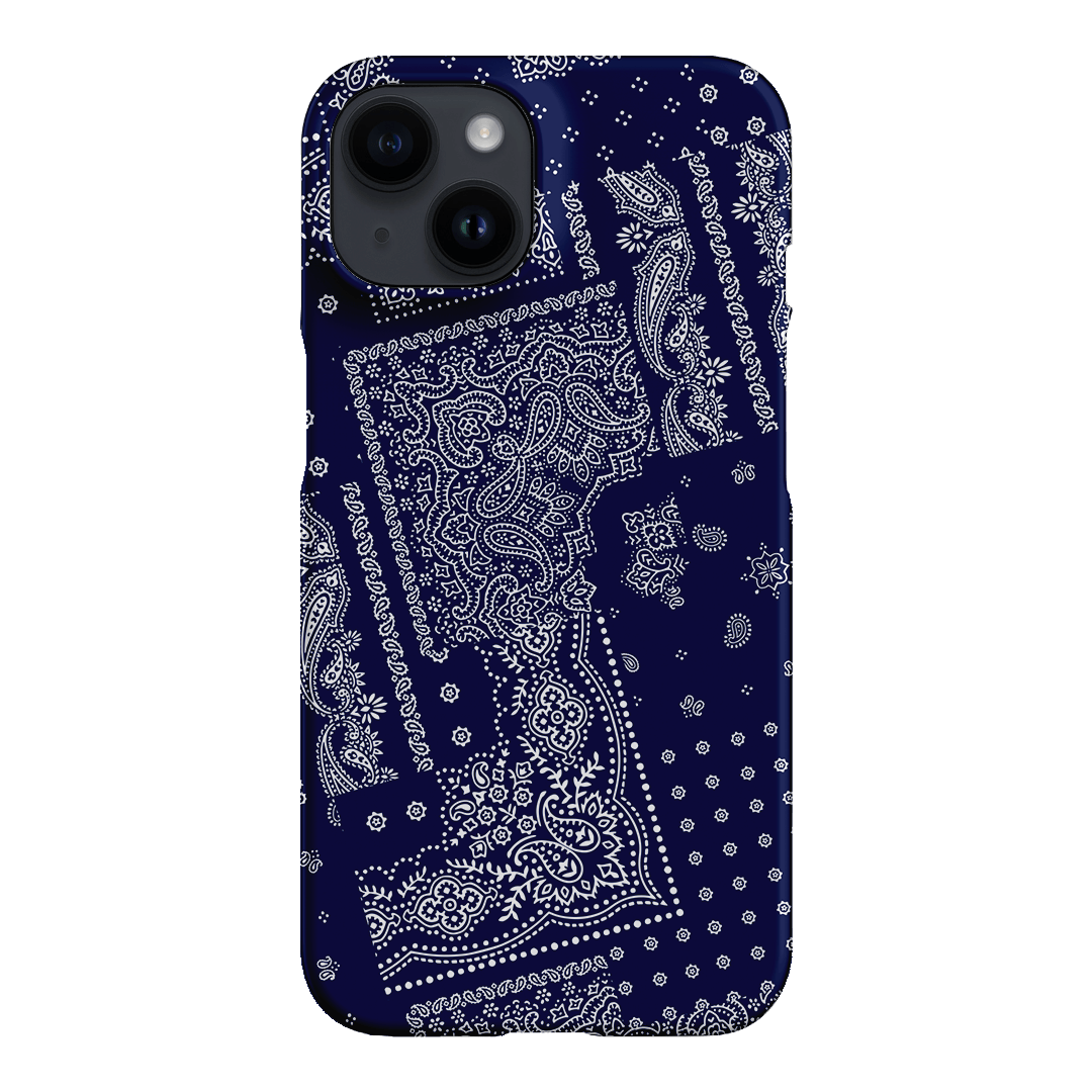 Paisley Indigo Printed Phone Cases iPhone 14 / Snap by The Dairy - The Dairy