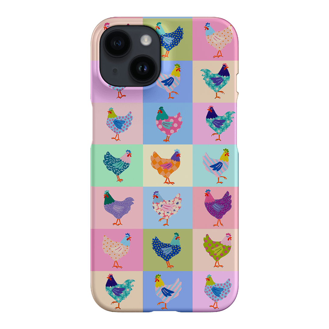 Pastel Chickens Printed Phone Cases iPhone 14 / Snap by Kayla Henley - The Dairy