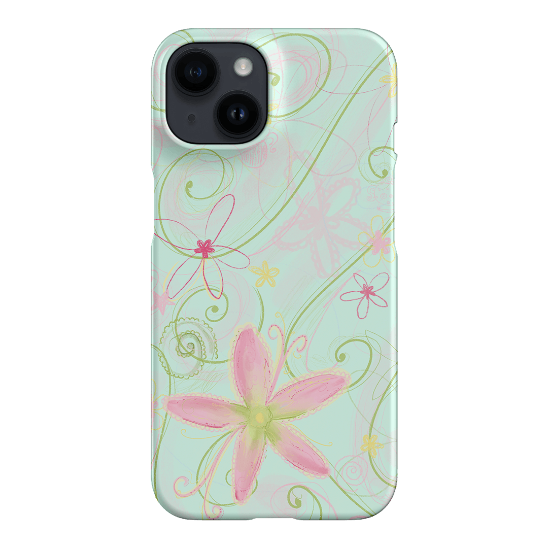 Swirl Blue Printed Phone Cases iPhone 14 / Snap by Kayla Carr - The Dairy