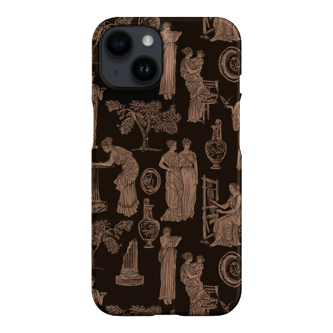 Symposium Burnt Umber Printed Phone Cases iPhone 14 / Snap by Veronica Tucker - The Dairy