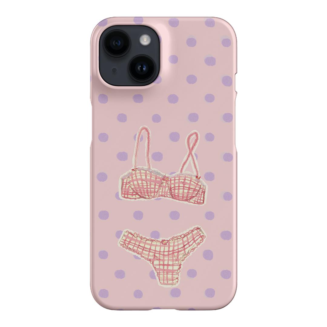 Vintage Gingham Printed Phone Cases iPhone 14 / Snap by Kayla Carr - The Dairy