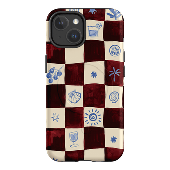 Afternoon Mezze Maroon Printed Phone Cases iPhone 14 / Armoured MagSafe by Charlie Taylor - The Dairy