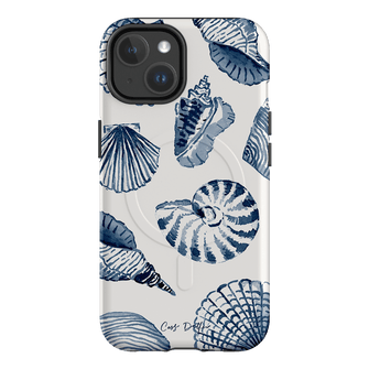 Blue Shells Printed Phone Cases iPhone 14 / Armoured MagSafe by Cass Deller - The Dairy