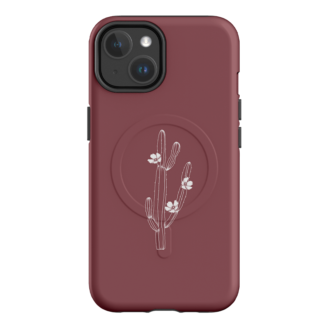 Cactus Flower Printed Phone Cases iPhone 14 / Armoured MagSafe by Typoflora - The Dairy