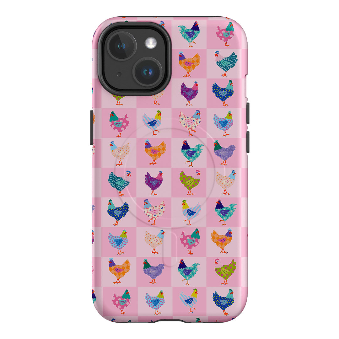 Checkered Chickens Printed Phone Cases iPhone 14 / Armoured MagSafe by Kayla Henley - The Dairy