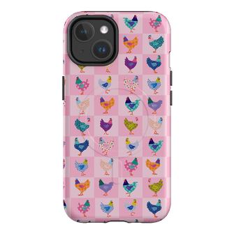 Checkered Chickens Printed Phone Cases iPhone 14 / Armoured MagSafe by Kayla Henley - The Dairy
