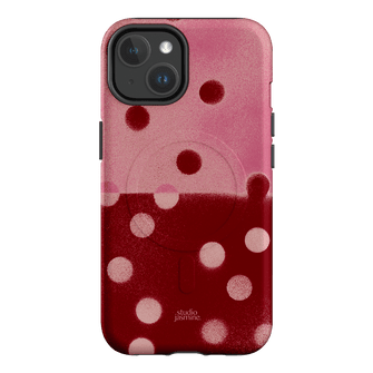 Cherry Polka Dot Printed Phone Cases iPhone 14 / Armoured MagSafe by Jasmine Dowling - The Dairy