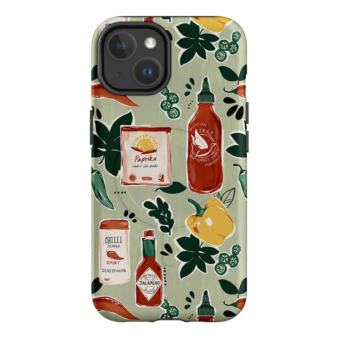 Chilli Pepper Printed Phone Cases iPhone 14 / Armoured MagSafe by Charlie Taylor - The Dairy