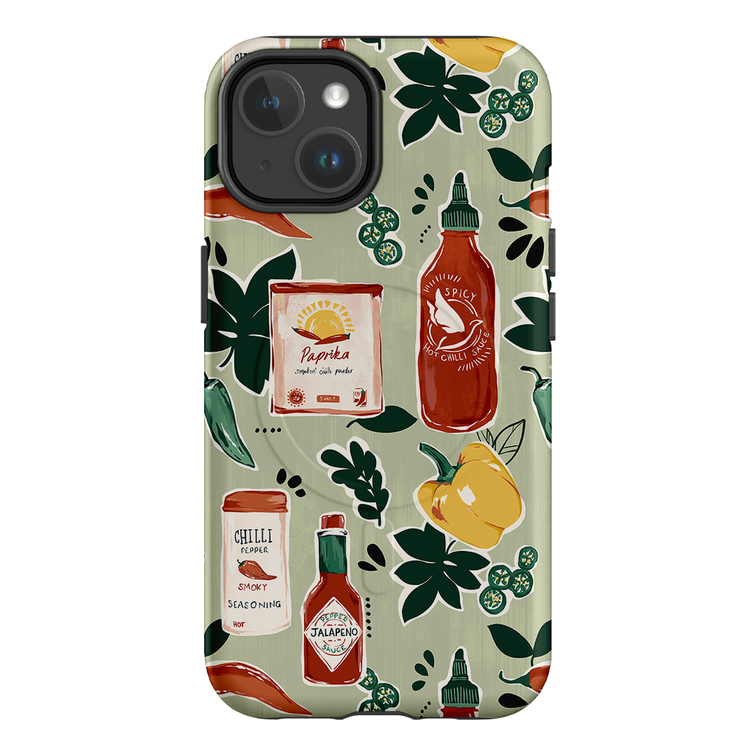 Chilli Pepper Printed Phone Cases iPhone 14 / Armoured MagSafe by Charlie Taylor - The Dairy