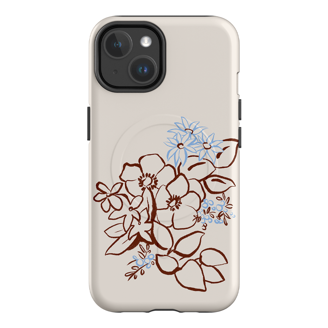 Cream Posy Printed Phone Cases iPhone 14 / Armoured MagSafe by Typoflora - The Dairy