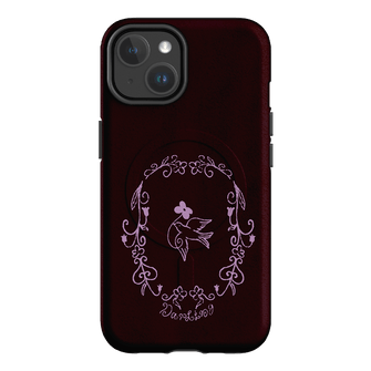 Darling Burgundy Printed Phone Cases by The Dairy - The Dairy