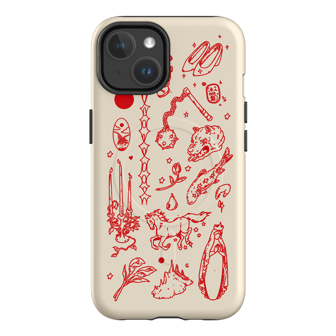Dreamcore Cream Printed Phone Cases iPhone 14 / Armoured MagSafe by Easty Beasty - The Dairy