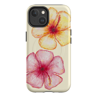 Hibiscus Flower Yellow Printed Phone Cases iPhone 14 / Armoured MagSafe by BG. Studio - The Dairy