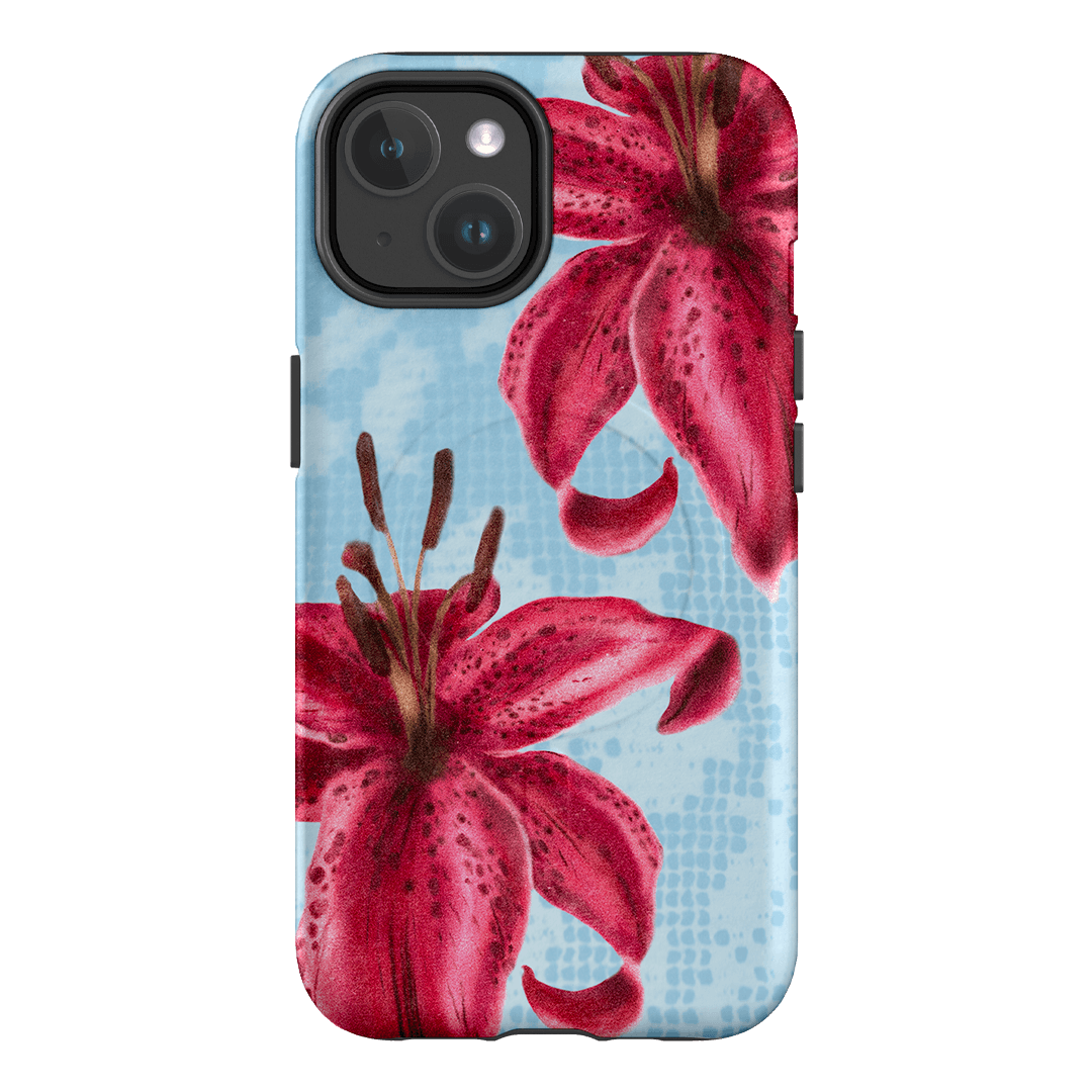 Lillies Printed Phone Cases iPhone 14 / Armoured MagSafe by Sally Hungerford - The Dairy