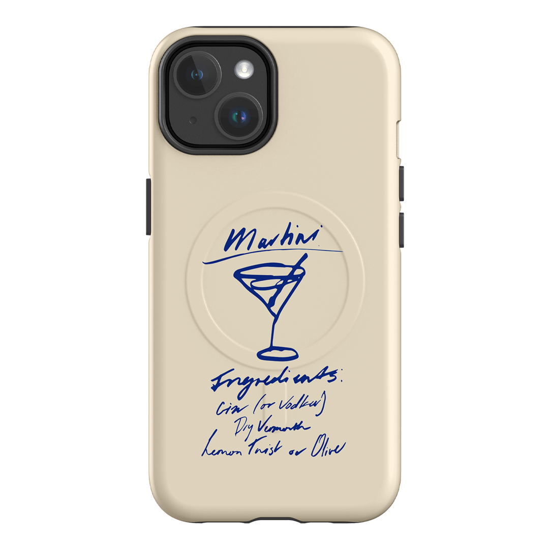 Martini Mood Cream Printed Phone Cases iPhone 14 / Armoured MagSafe by The Dairy - The Dairy