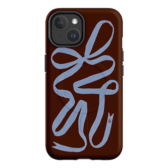 Mocha Ribbon Printed Phone Cases iPhone 14 / Armoured MagSafe by Jasmine Dowling - The Dairy