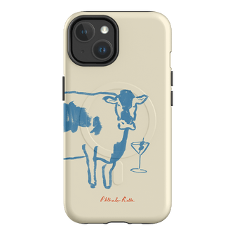Mootini Blue Printed Phone Cases iPhone 14 / Armoured MagSafe by Phthalo Ruth - The Dairy