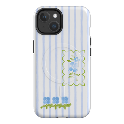 Patchwork Blue Printed Phone Cases iPhone 14 / Armoured MagSafe by Kayla Carr - The Dairy
