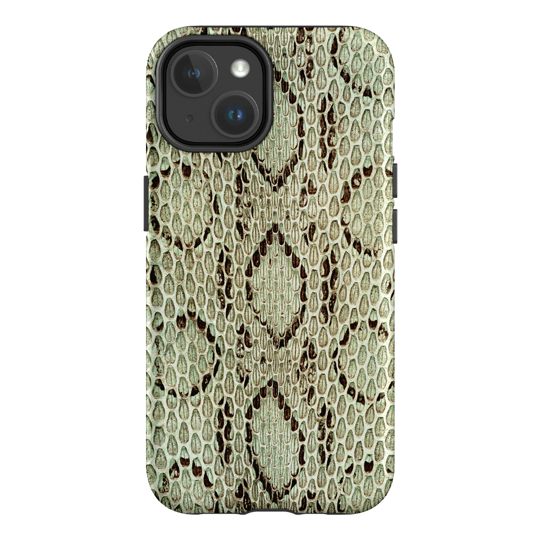 Pistachio Python Printed Phone Cases iPhone 14 / Armoured MagSafe by The Dairy - The Dairy