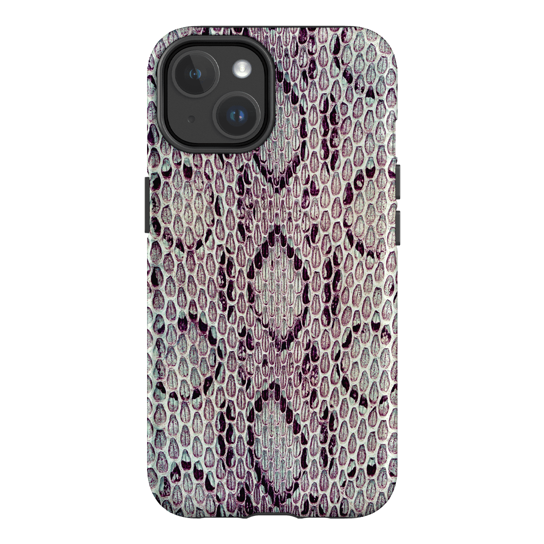 Plum Python Printed Phone Cases iPhone 14 / Armoured MagSafe by The Dairy - The Dairy