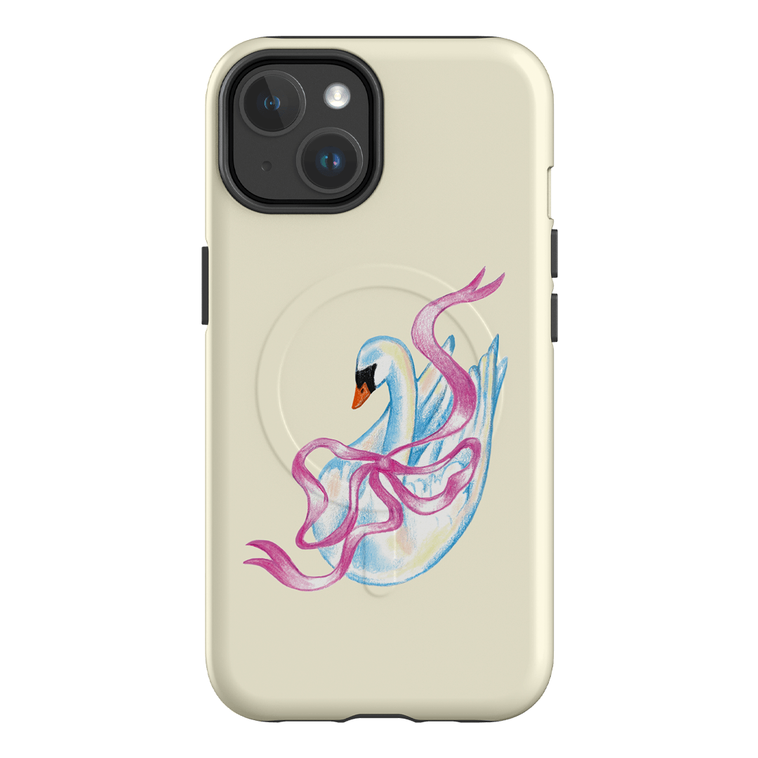 Satin Swan Printed Phone Cases iPhone 14 / Armoured MagSafe by Femke Studio - The Dairy