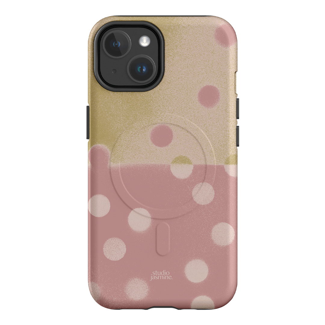 Strawberry Polka Dot Printed Phone Cases iPhone 14 / Armoured MagSafe by Jasmine Dowling - The Dairy
