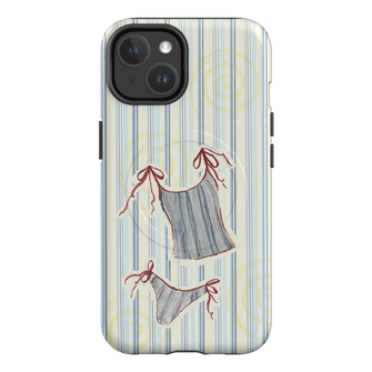 Stripe Tankini Printed Phone Cases iPhone 14 / Armoured MagSafe by Kayla Carr - The Dairy