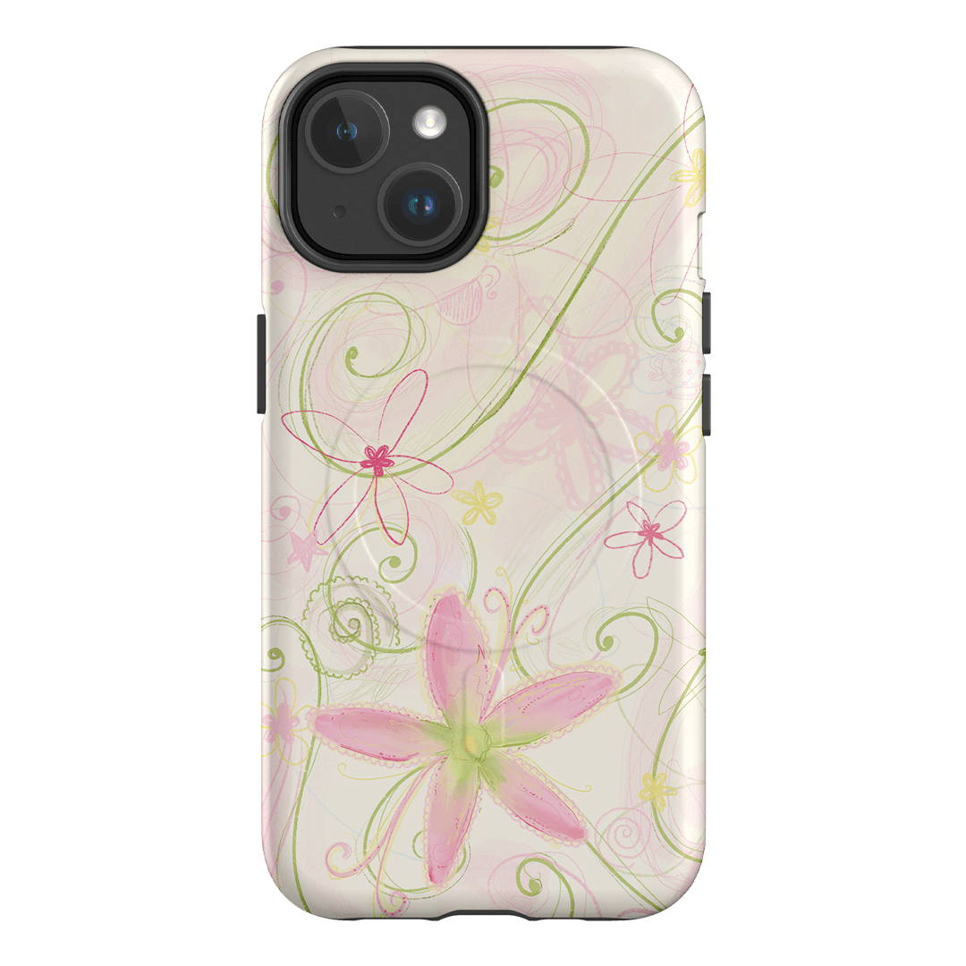 Swirl Pink Printed Phone Cases iPhone 14 / Armoured MagSafe by Kayla Carr - The Dairy