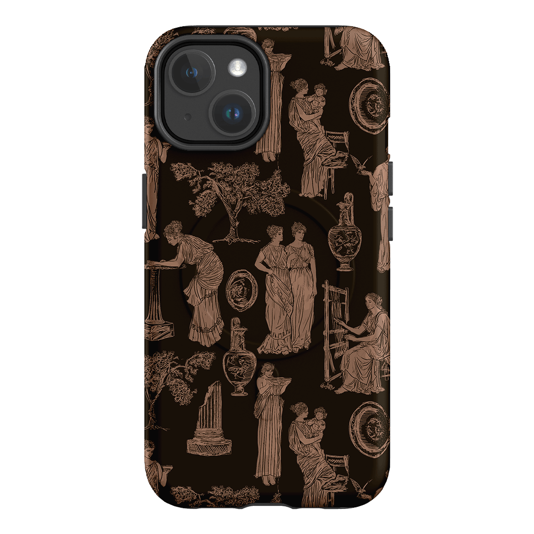 Symposium Burnt Umber Printed Phone Cases iPhone 14 / Armoured MagSafe by Veronica Tucker - The Dairy