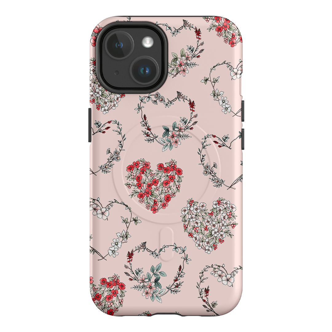 Wild Heart Wreath Printed Phone Cases iPhone 14 / Armoured MagSafe by Typoflora - The Dairy