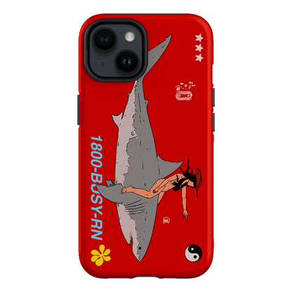 1800-Busy Rn in Red Printed Phone Cases iPhone 14 / Armoured by Easty Beasty - The Dairy