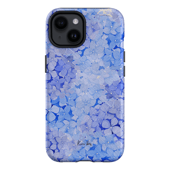 Hydrangea Blue Printed Phone Cases iPhone 14 / Armoured by Kerrie Hess - The Dairy