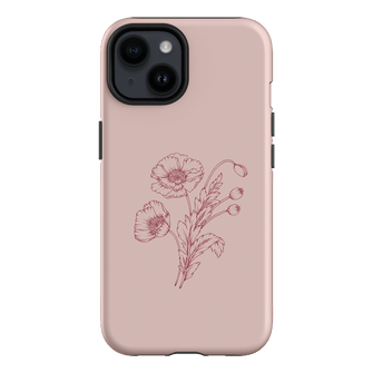 Blush Poppies Printed Phone Cases iPhone 14 / Armoured by Typoflora - The Dairy
