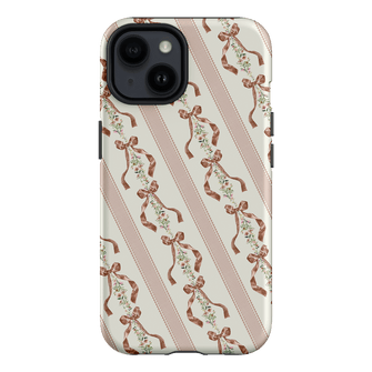 Bow Stripe Printed Phone Cases iPhone 14 / Armoured by Veronica Tucker - The Dairy