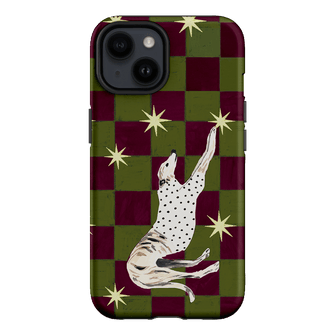 Check Greyhound Green Printed Phone Cases iPhone 14 / Armoured by Lisa Hu - The Dairy