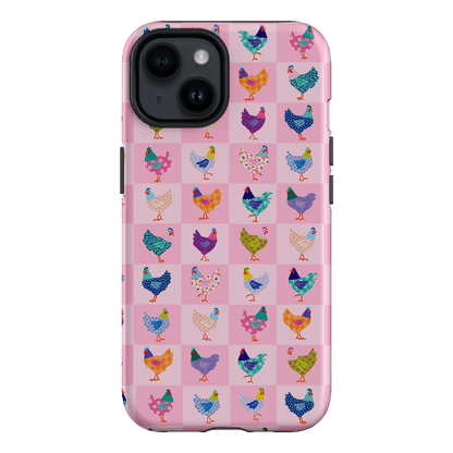 Checkered Chickens Printed Phone Cases iPhone 14 / Armoured by Kayla Henley - The Dairy