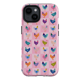 Checkered Chickens Printed Phone Cases iPhone 14 / Armoured by Kayla Henley - The Dairy
