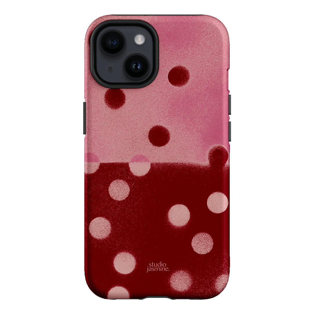 Cherry Polka Dot Printed Phone Cases iPhone 14 / Armoured by Jasmine Dowling - The Dairy