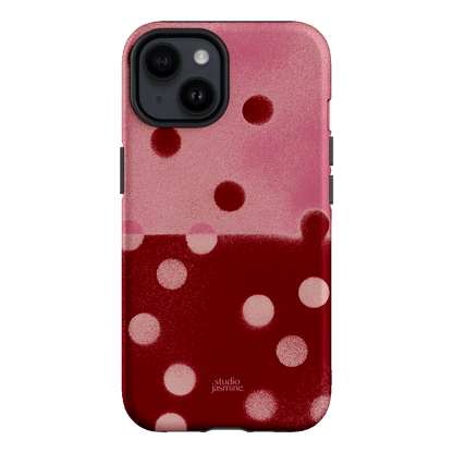 Cherry Polka Dot Printed Phone Cases iPhone 14 / Armoured by Jasmine Dowling - The Dairy