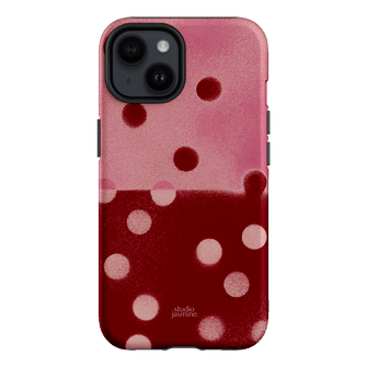 Cherry Polka Dot Printed Phone Cases iPhone 14 / Armoured by Jasmine Dowling - The Dairy