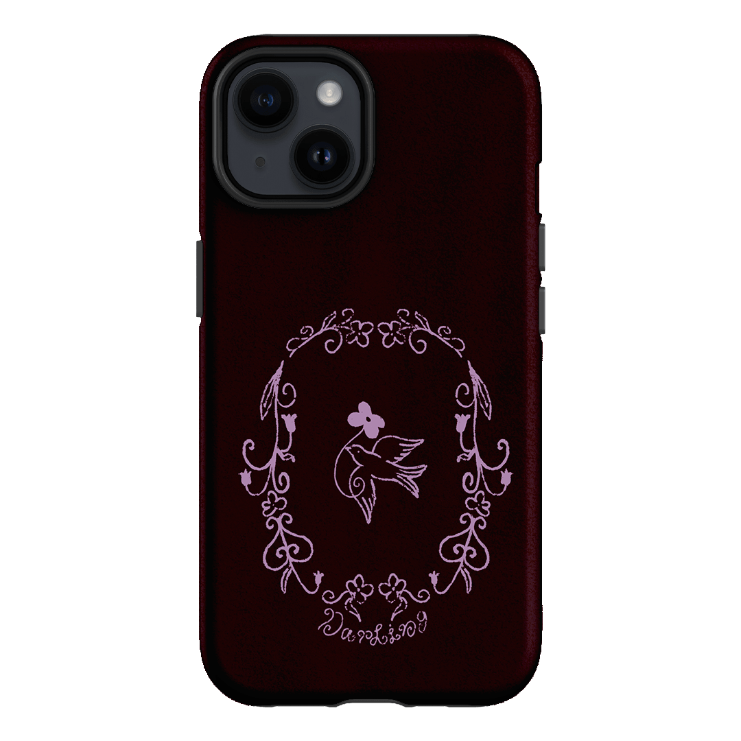 Darling Burgundy Printed Phone Cases by The Dairy - The Dairy